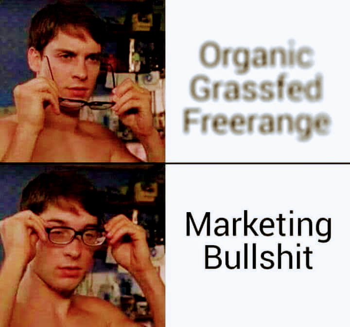 Meme about food advertising