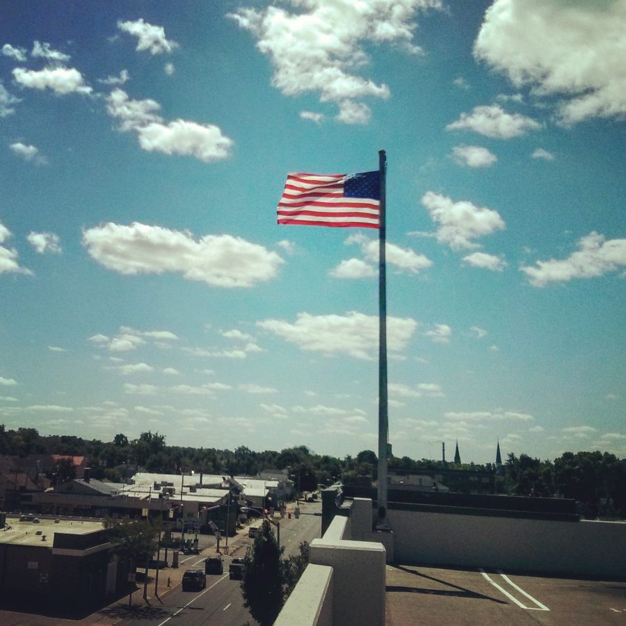 American flag in Richmond Indiana