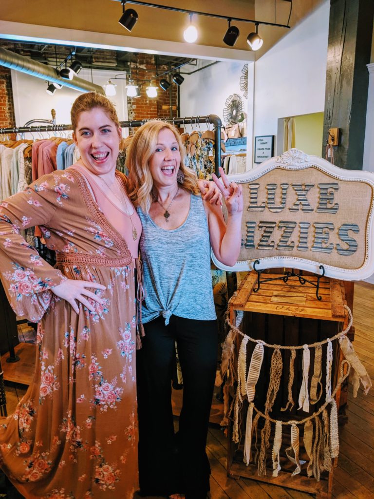 Ish Mom and Lori Branum-Troutwine, owner of Luxe Lizzies