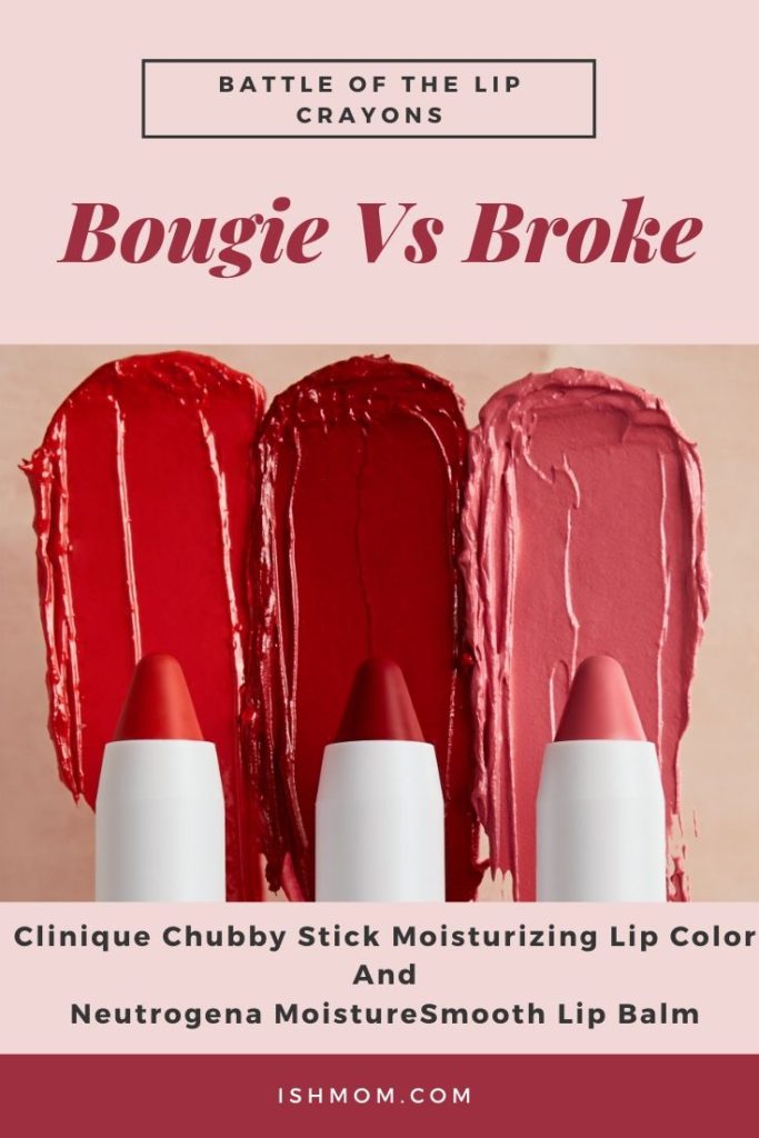 bougie vs broke clinique and neutrogena chubby sticks