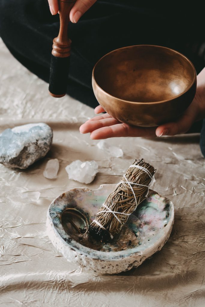 Complete Guide to Parenting Styles for Every Family 18 picture of sage and crystals representing spiritual/holistic parenting style